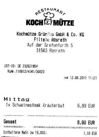 sbta Hffner Kochmtze Restaurant